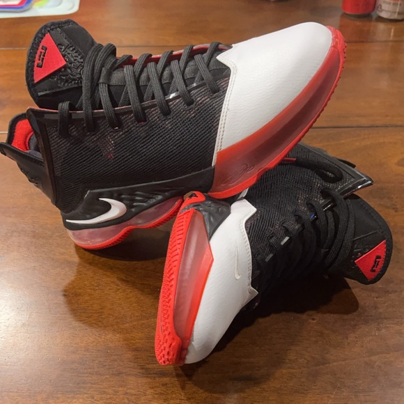 Nike Lebron 19 Black/University Red/White - Worn one time.  Great condition. - Picture 9 of 10